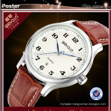 W2184 Classic Genuine Leather Watches quartz movt